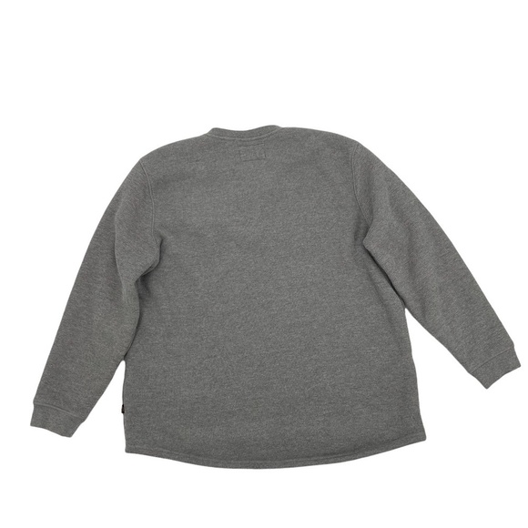 Lee Gray Sherpa Lined Long Sleeve Button Up Sweatshirt Size XXL Men’s - Picture 3 of 8